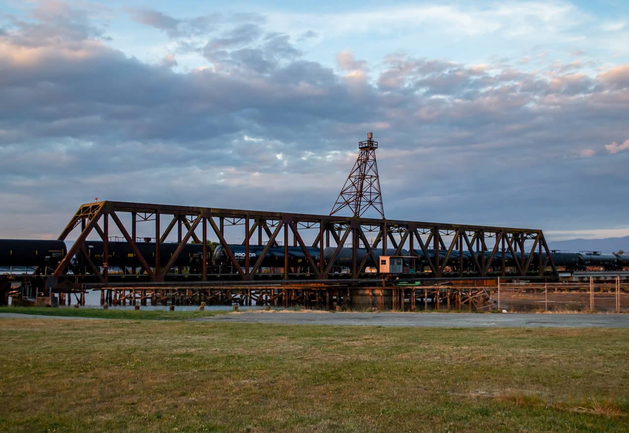 Swinomish, swing, bridge, tanker, oil, Anacortes, Skagit County